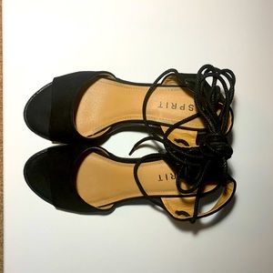 Esprit Block Heel Lace Up Sandal